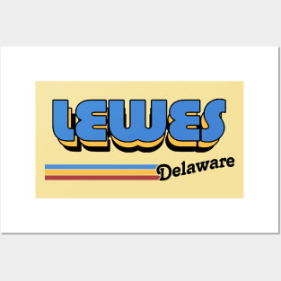 Lewes, Delaware / / Retro Style Design Posters and Art